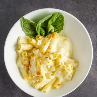 Garlic Three Ways & Three Cheese Baked Rigatoni